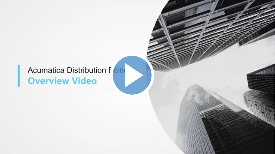 Acumatica Distribution Overview